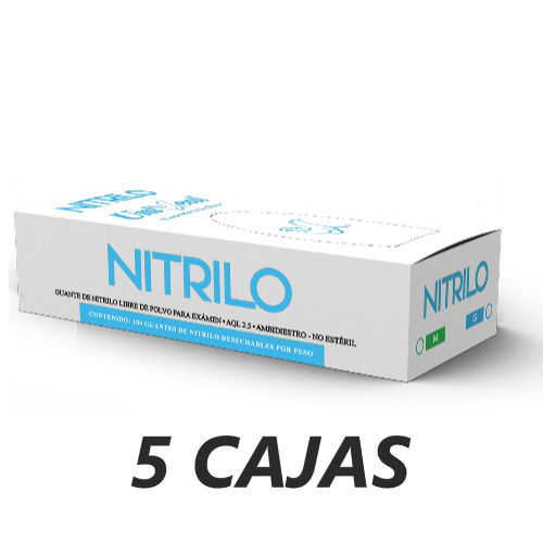 Guantes de Nitrilo Uniseal 5C/250pares - Deposito Dental DentalShopMX