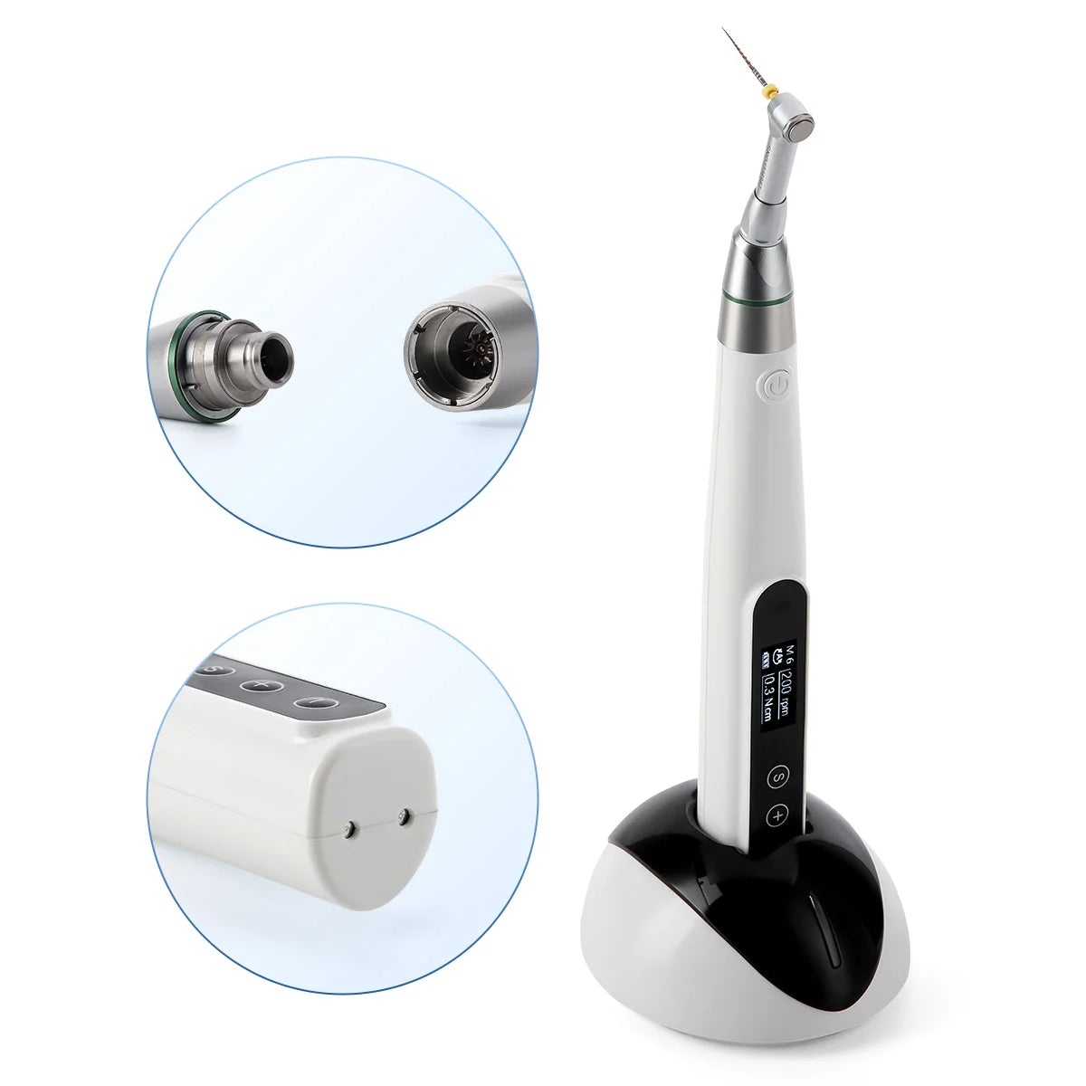 Kit Motor Endodontico Inalámbrico Contra Ángulo con Localizador de Ápice - Deposito Dental DentalShopMX