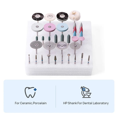 Kit de Pulido Dental Ceramica-Porcelana 35pcs - Deposito Dental DentalShopMX