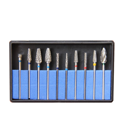 Set de fresones de tungsteno para corte y pulido laboratorio dental 10pcs - Deposito Dental DentalShopMX