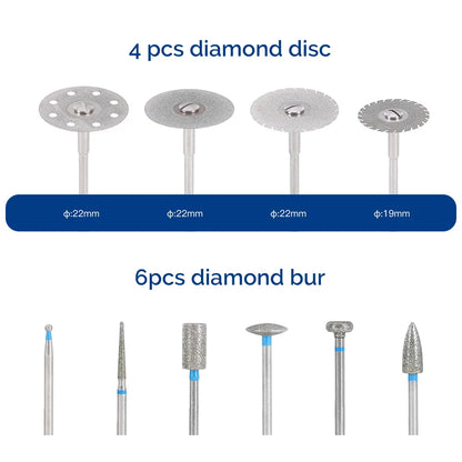 Kit Pulido Dental Ceramica-Porcelana 51pcs - Deposito Dental DentalShopMX