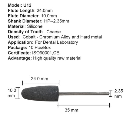 Kit de Corte y Pulido de Acrilico Silicon para Laboratorio Dental - Deposito Dental DentalShopMX