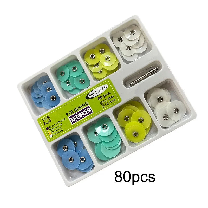 Discos de Pulido Dental Compositos, Ceramica, Ionomero y Resina 40-80 pcs - Deposito Dental DentalShopMX