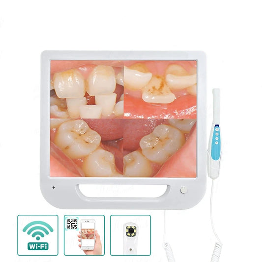 Endoscopio Dental con Monitor LCD 17" Cámara Intraoral Digital con Wifi 8MP