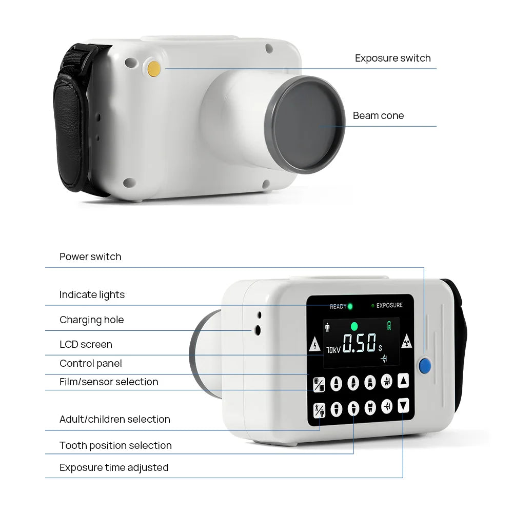 Máquina Portátil de Rayos X Dental Tipo Cámara