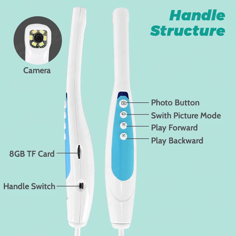 Endoscopio Dental con Monitor LCD 17" Cámara Intraoral Digital con Wifi 8MP