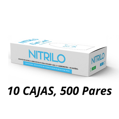 Guante de Nitrilo Uniseal 10C/500pares - Deposito Dental DentalShopMX