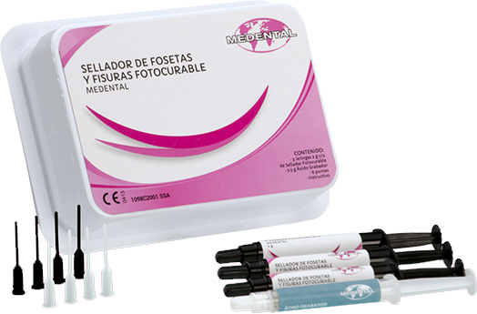 Sellador de Fosetas y Fisuras Fotocurable MEDENTAL - Deposito Dental DentalShopMX